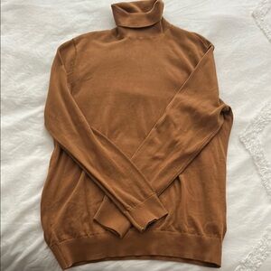 Men's Camel slim fit Turtleneck